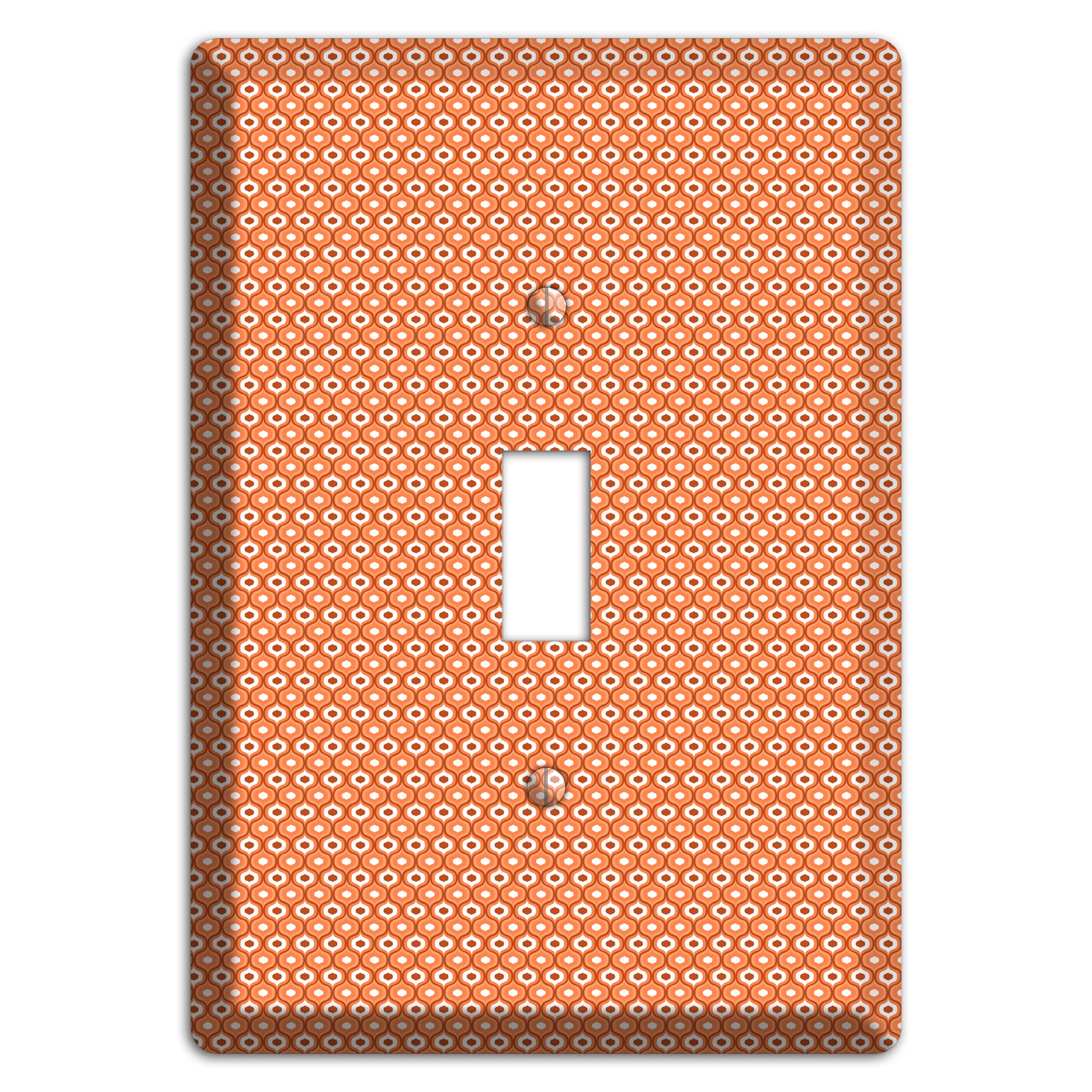 Coral Tiny Double Scallop Cover Plates