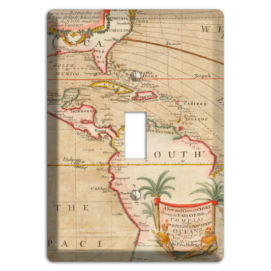 Map of Latin America Cover Plates