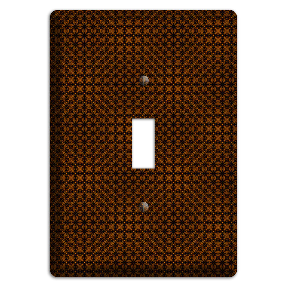 Brown Geometric Cover Plates