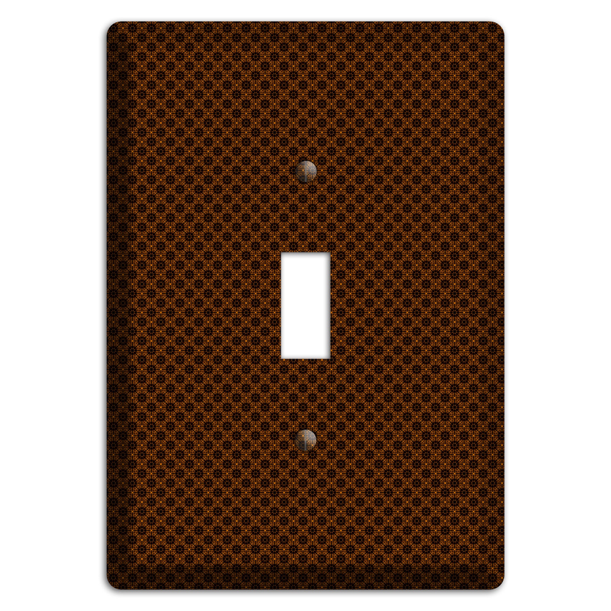 Brown Geometric Cover Plates