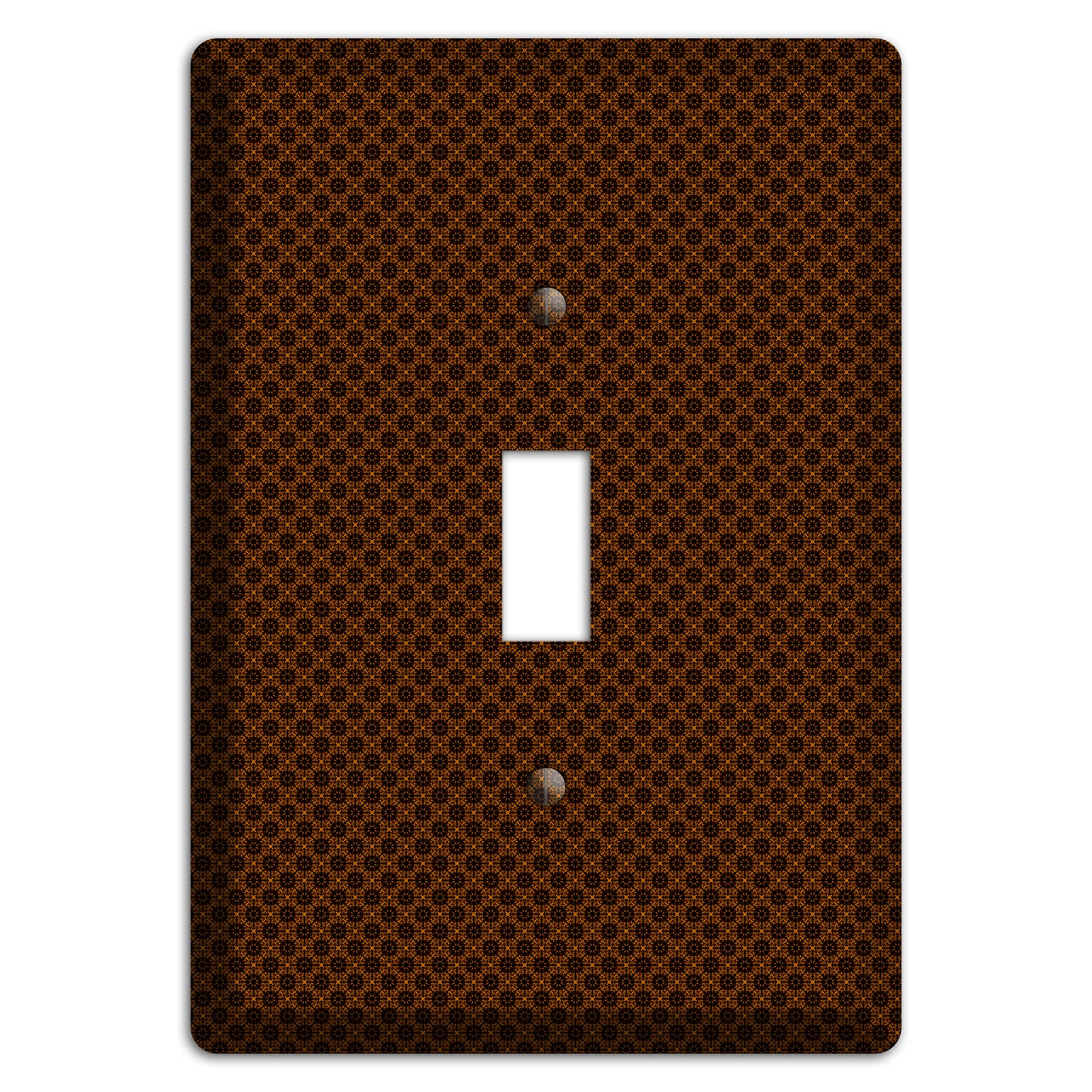 Brown Geometric Cover Plates