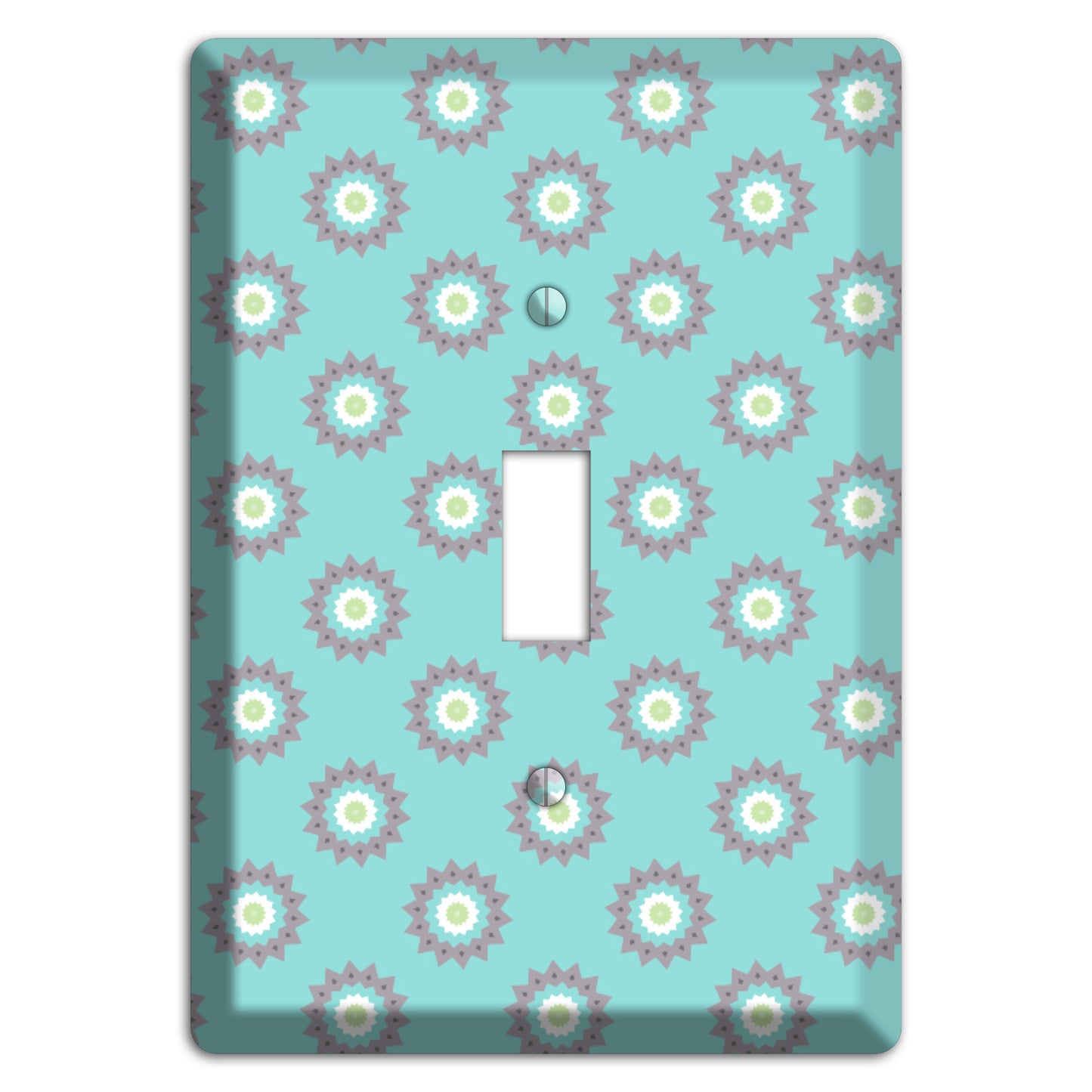Turquoise with Suzani Dots Cover Plates