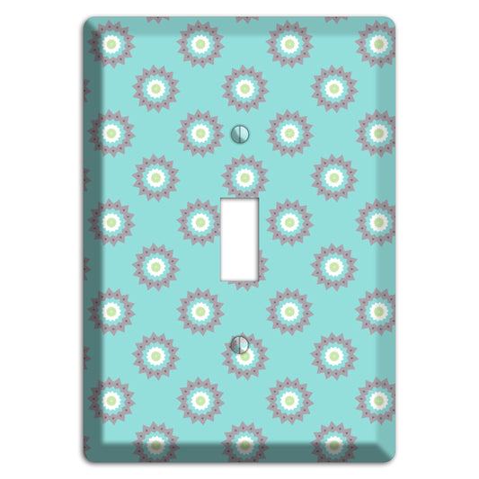 Turquoise with Suzani Dots Cover Plates