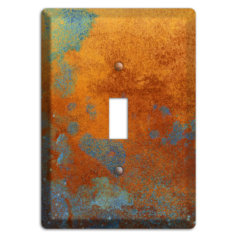 Antique Copper with Blue Cover Plates