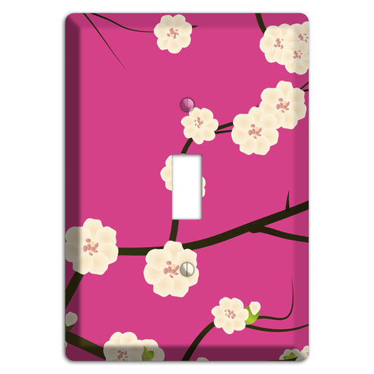 Pink Cherry Blossoms Cover Plates