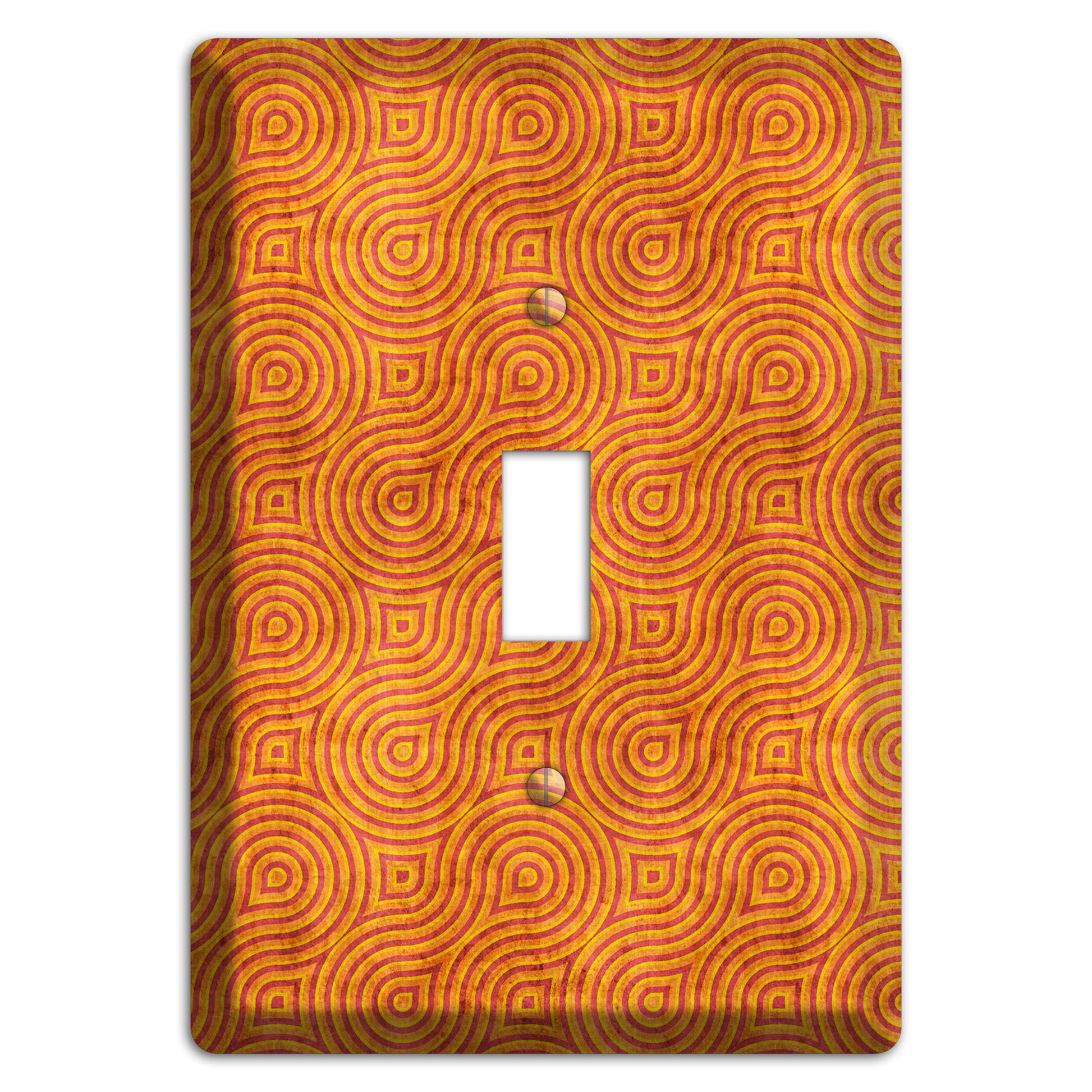 Red and Orange Swirl Cover Plates