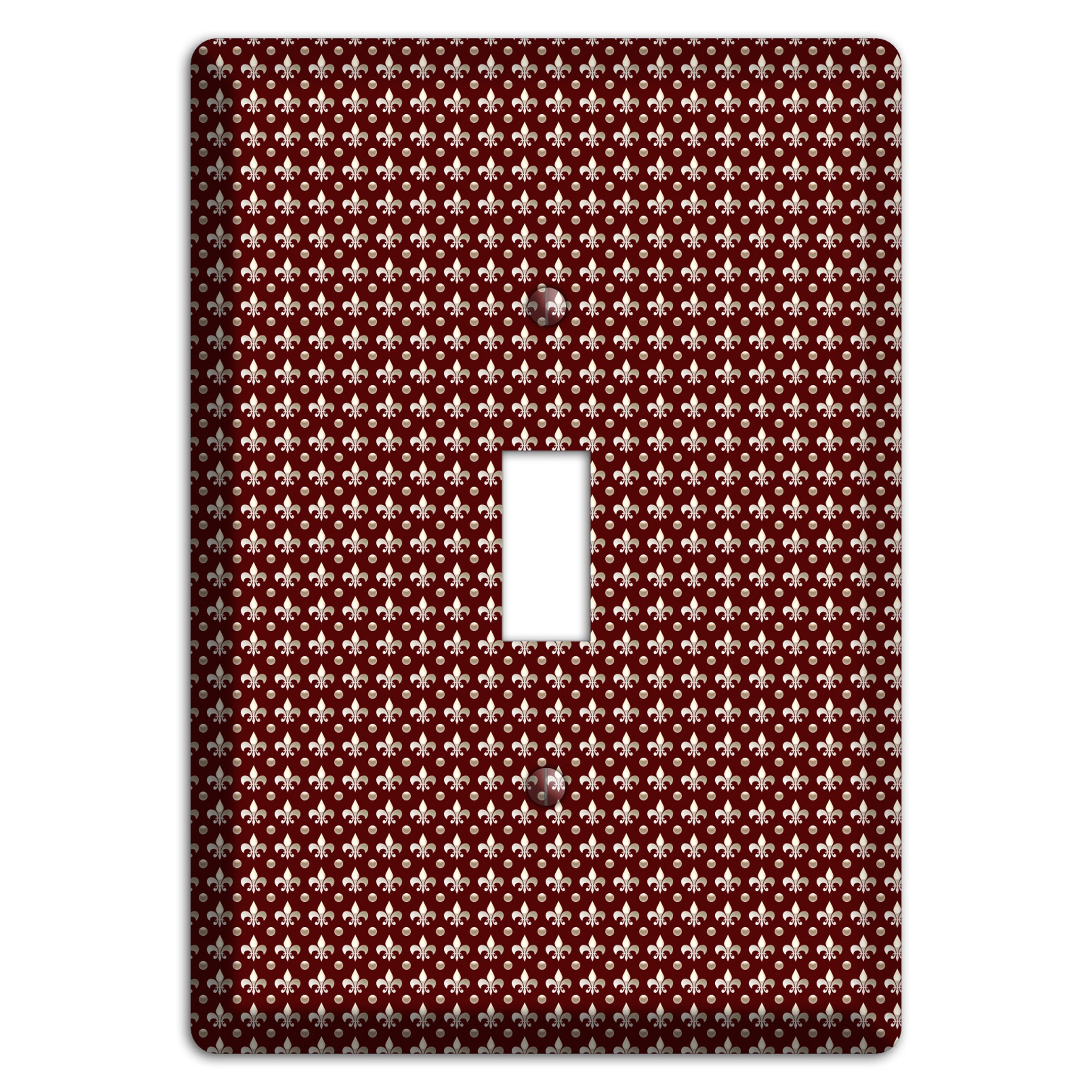 Brown Fleur de Lis Cover Plates