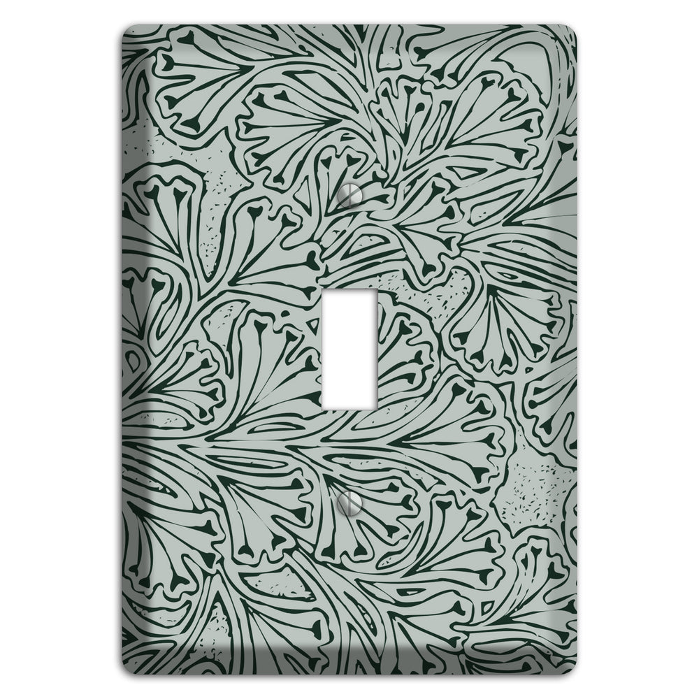Deco Grey Interlocking Floral Cover Plates