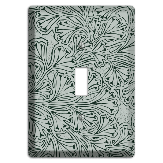 Deco Grey Interlocking Floral Cover Plates