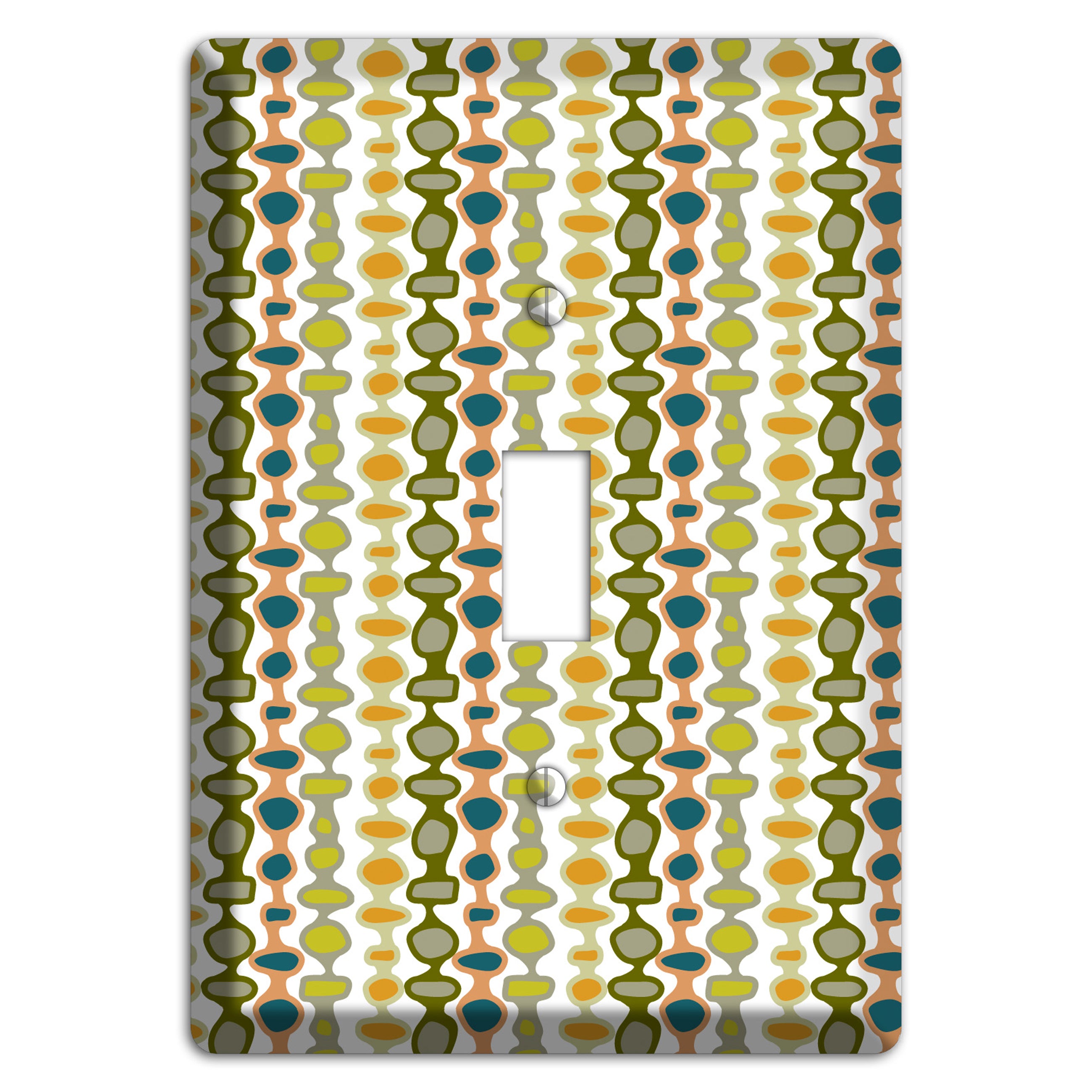 Multi Olive and Mustard Bead and Reel Cover Plates