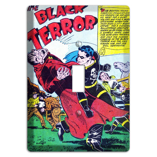 The Black Terror 2 Vintage Comics Cover Plates