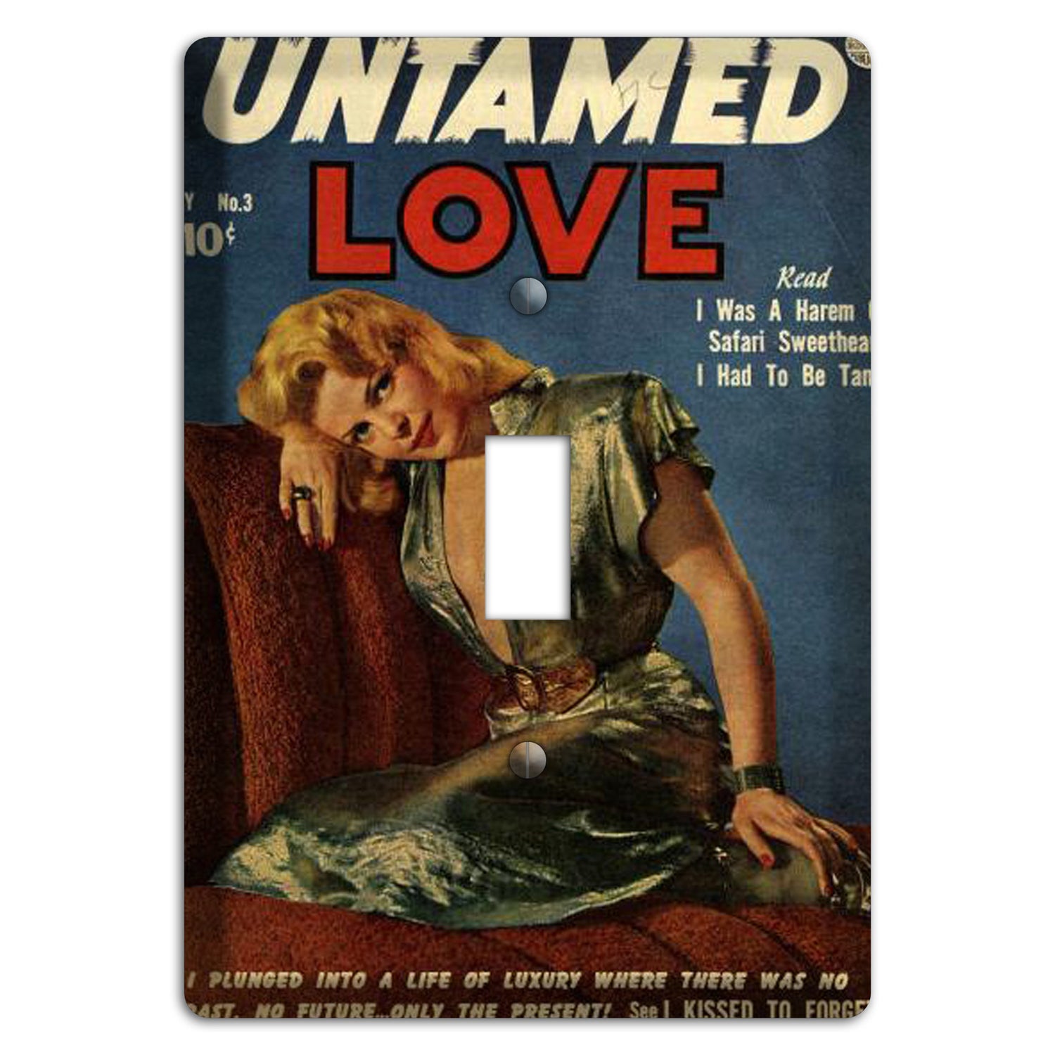 Untamed Love Vintage Comics Cover Plates