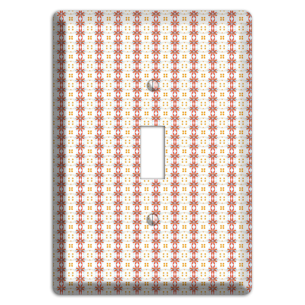 White with Red Smocking Cover Plates