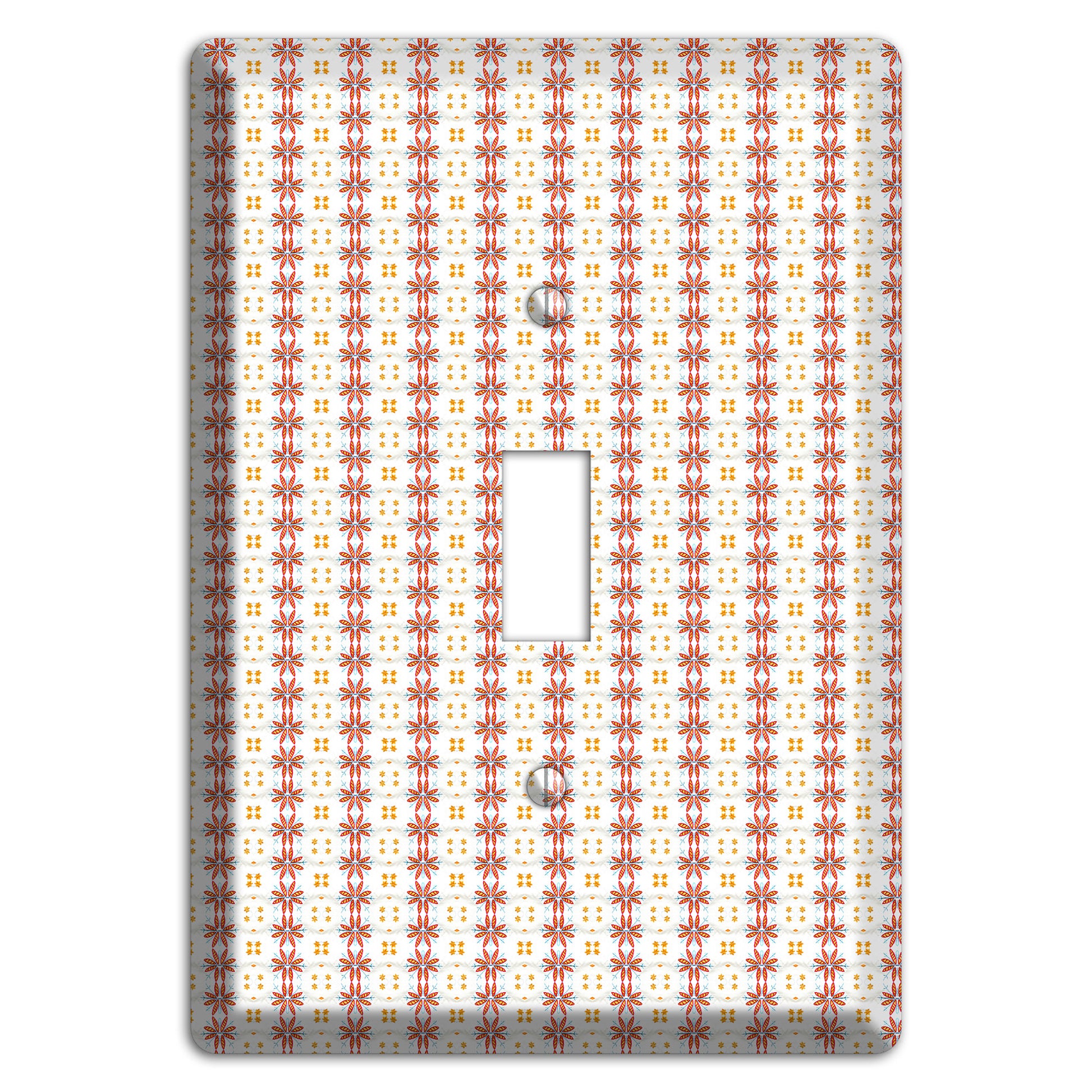 White with Red Smocking Cover Plates