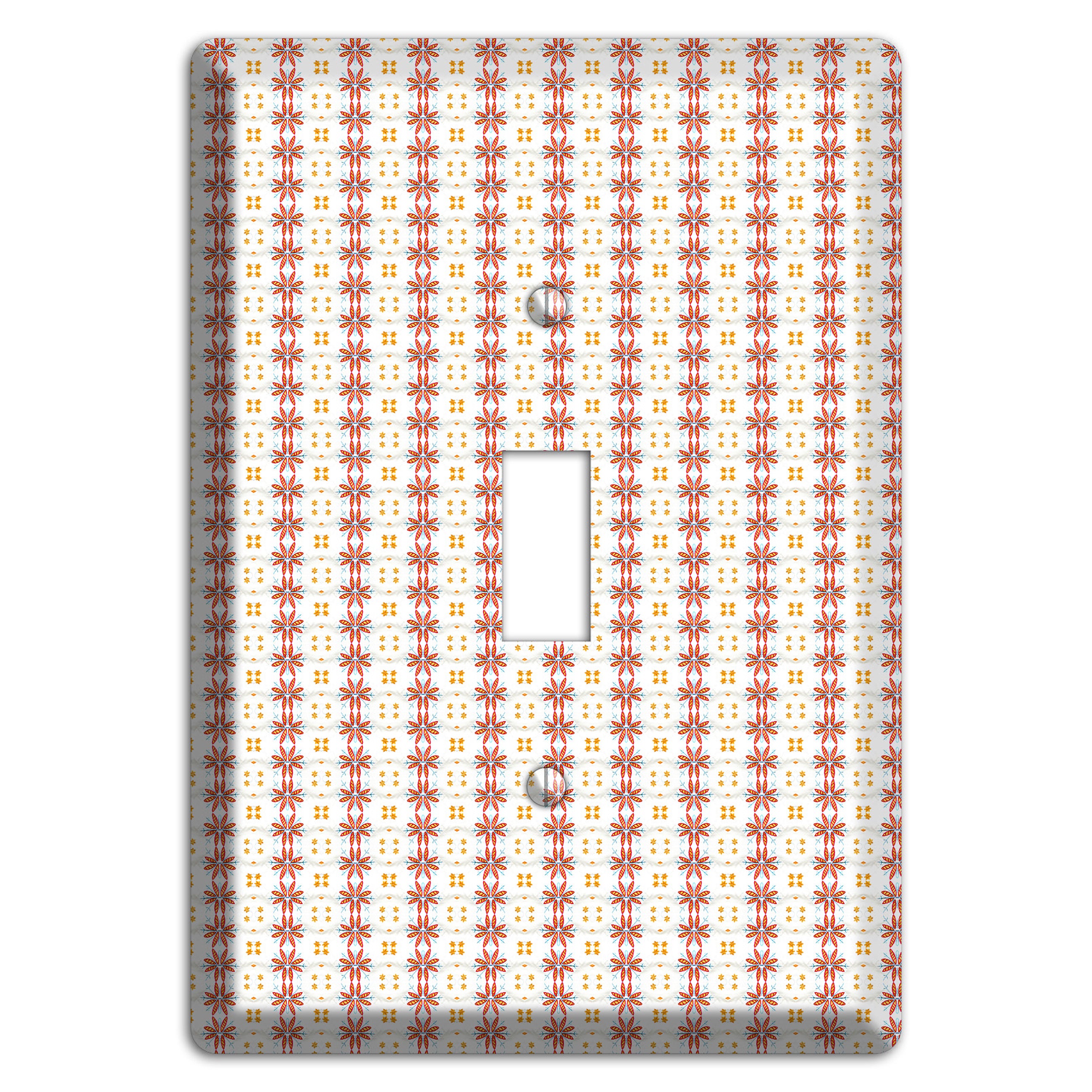 White with Red Smocking Cover Plates