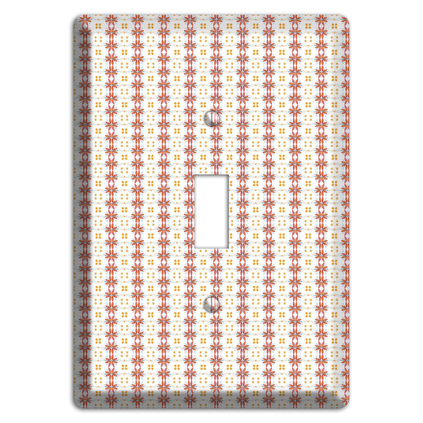 White with Red Smocking Cover Plates