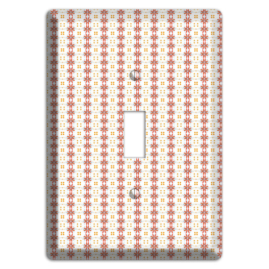 White with Red Smocking Cover Plates