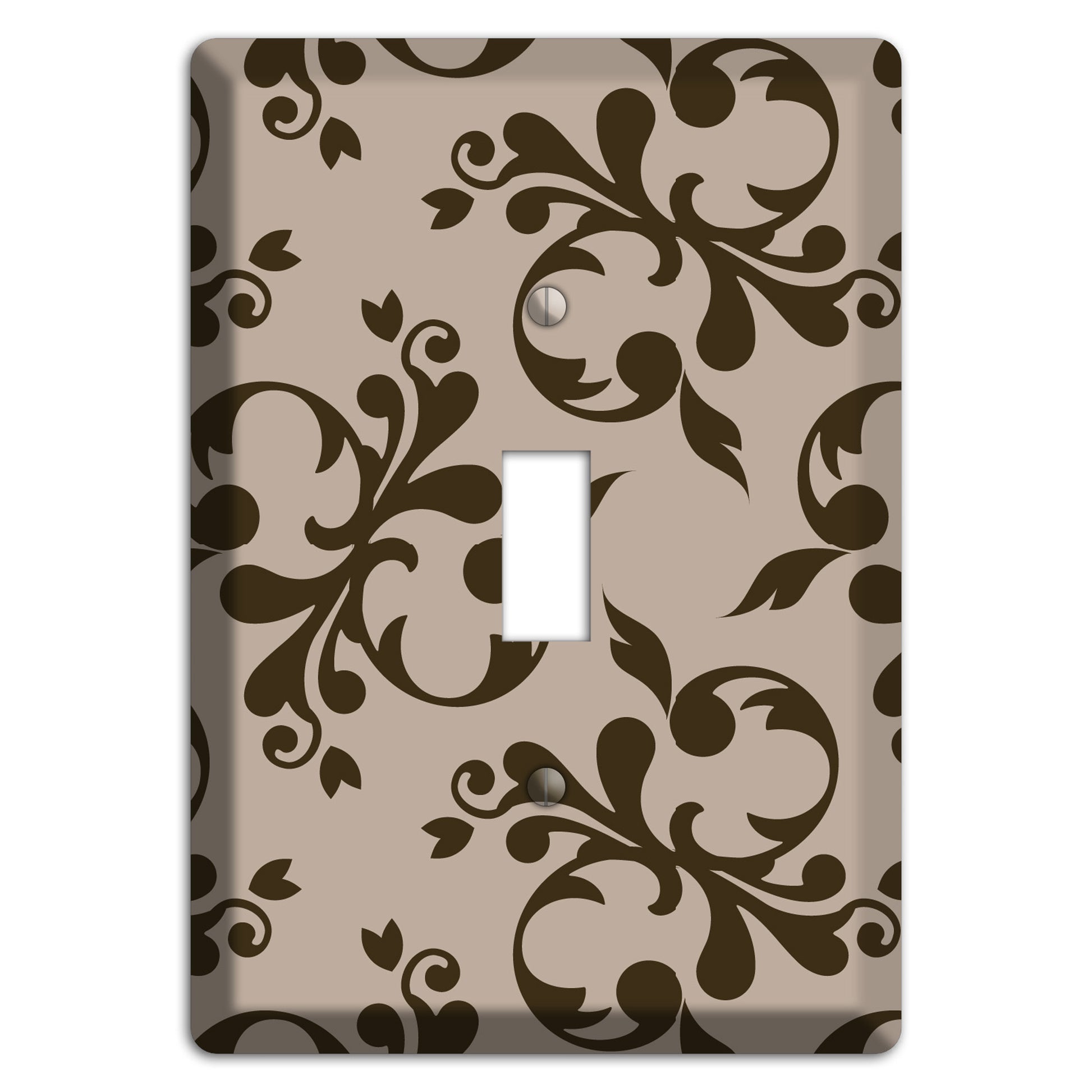 Beige Victorian Toile Cover Plates