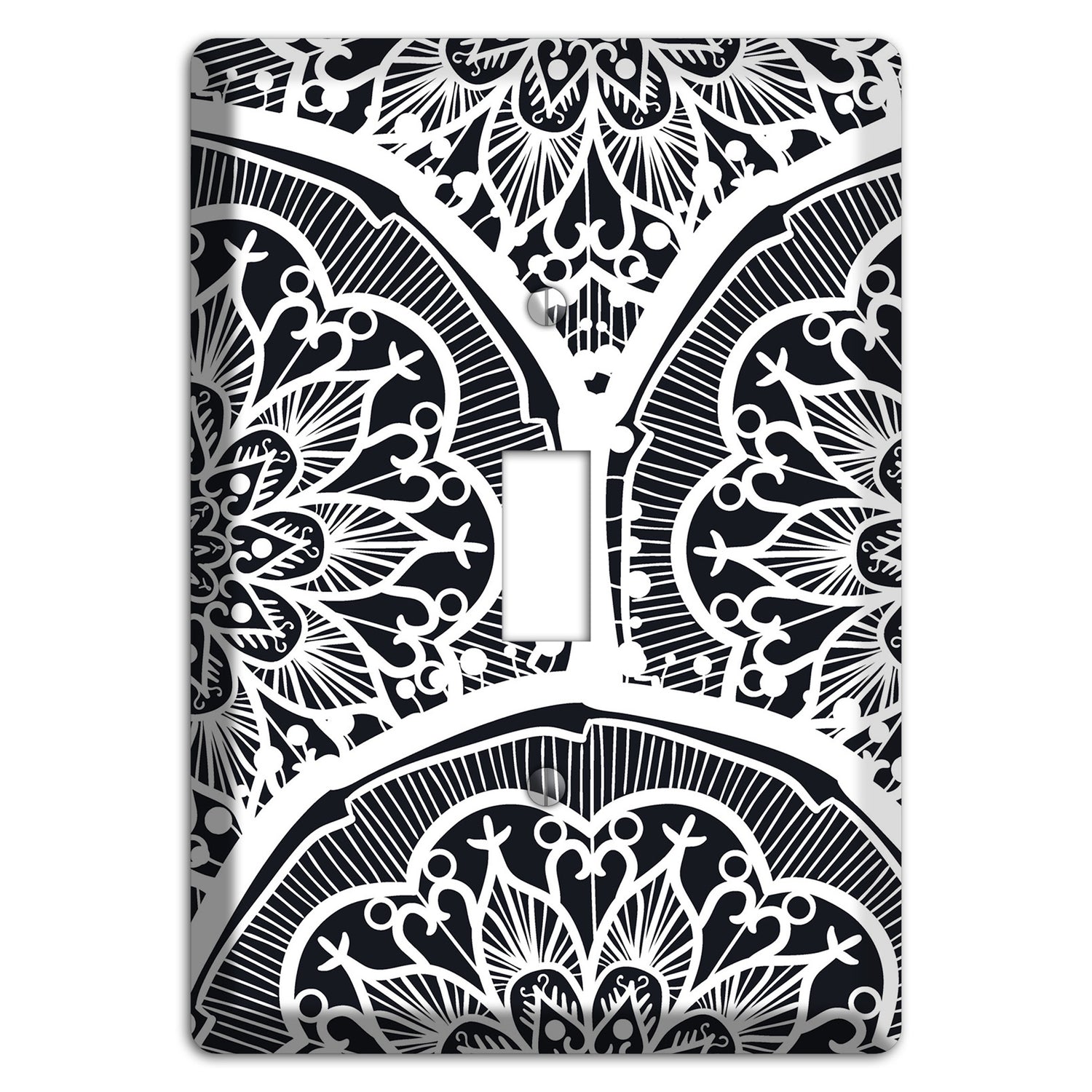 Mandala Black and White Style O Cover Plates Cover Plates