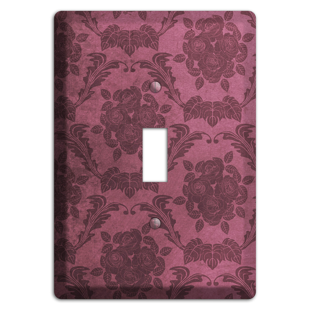 Turkish Rose Vintage Rose Damask Cover Plates