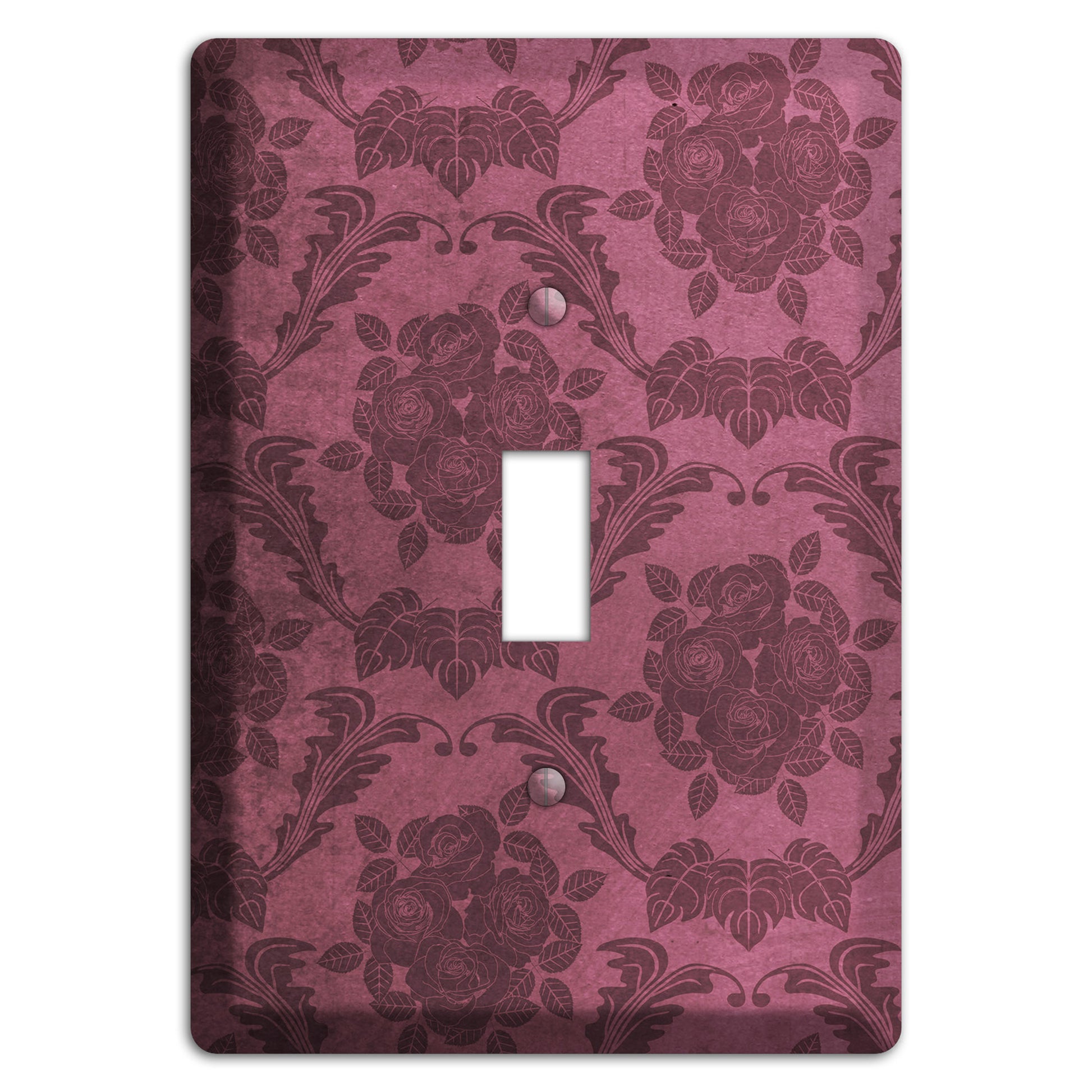 Turkish Rose Vintage Rose Damask Cover Plates