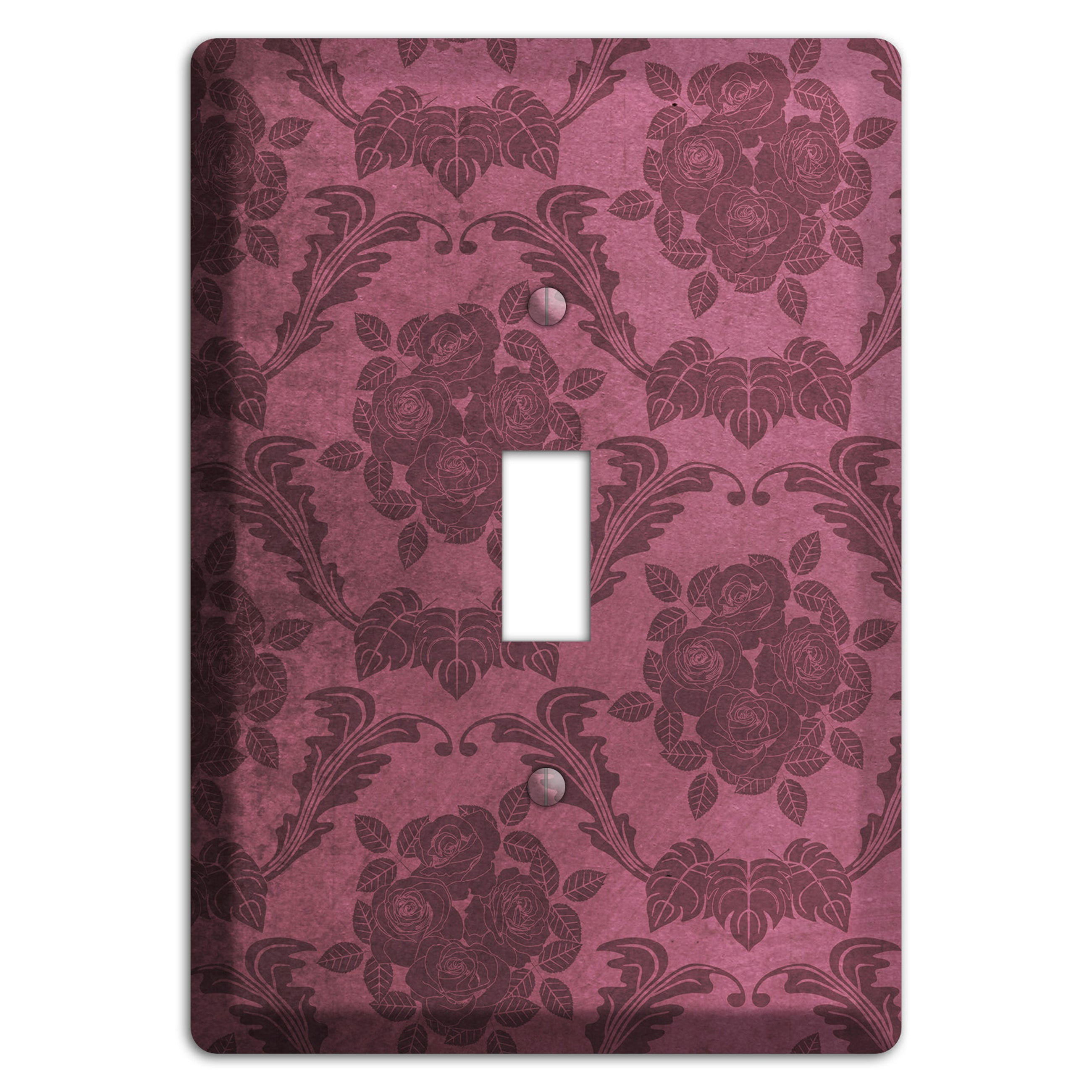 Turkish Rose Vintage Rose Damask Cover Plates