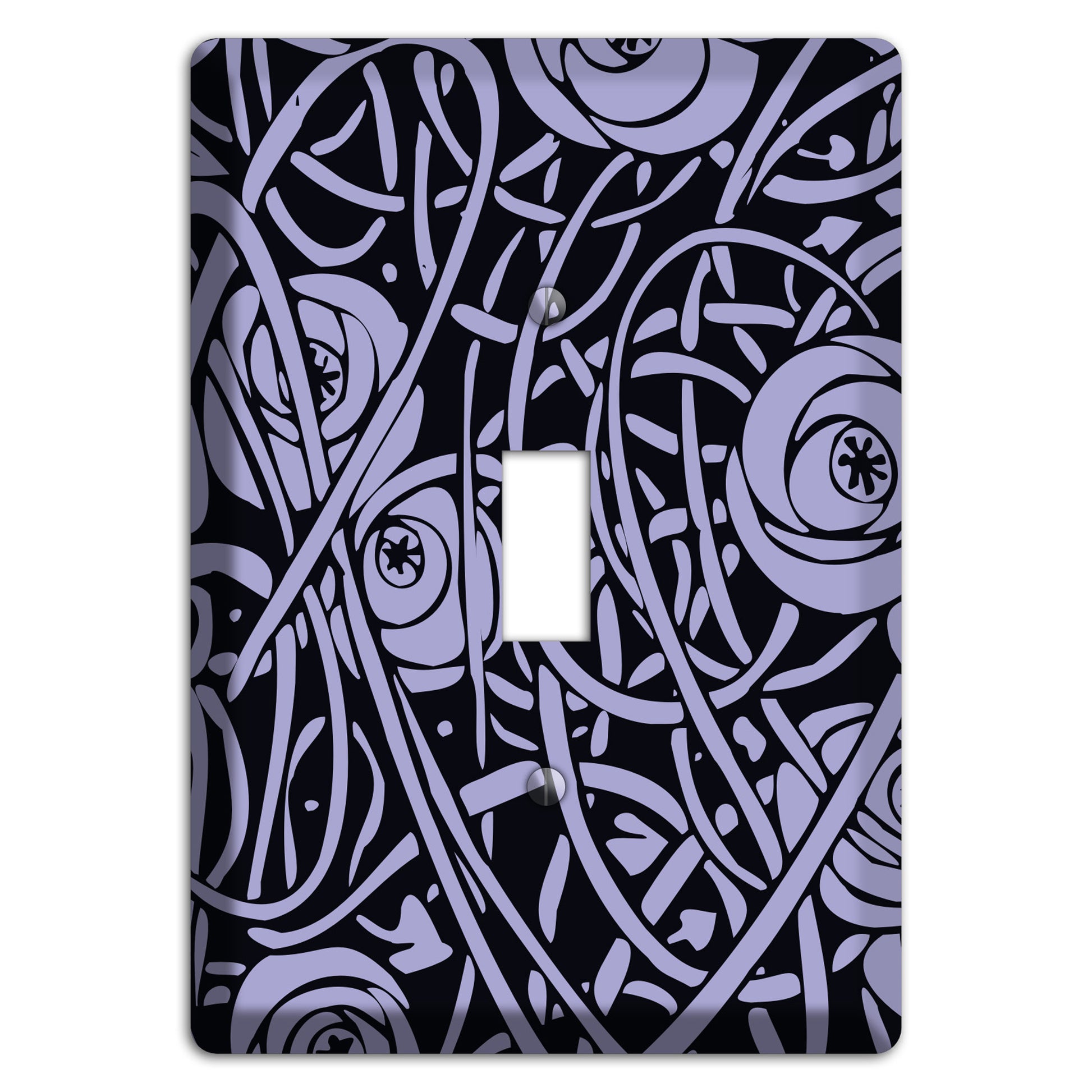 Lilac Deco Floral Cover Plates