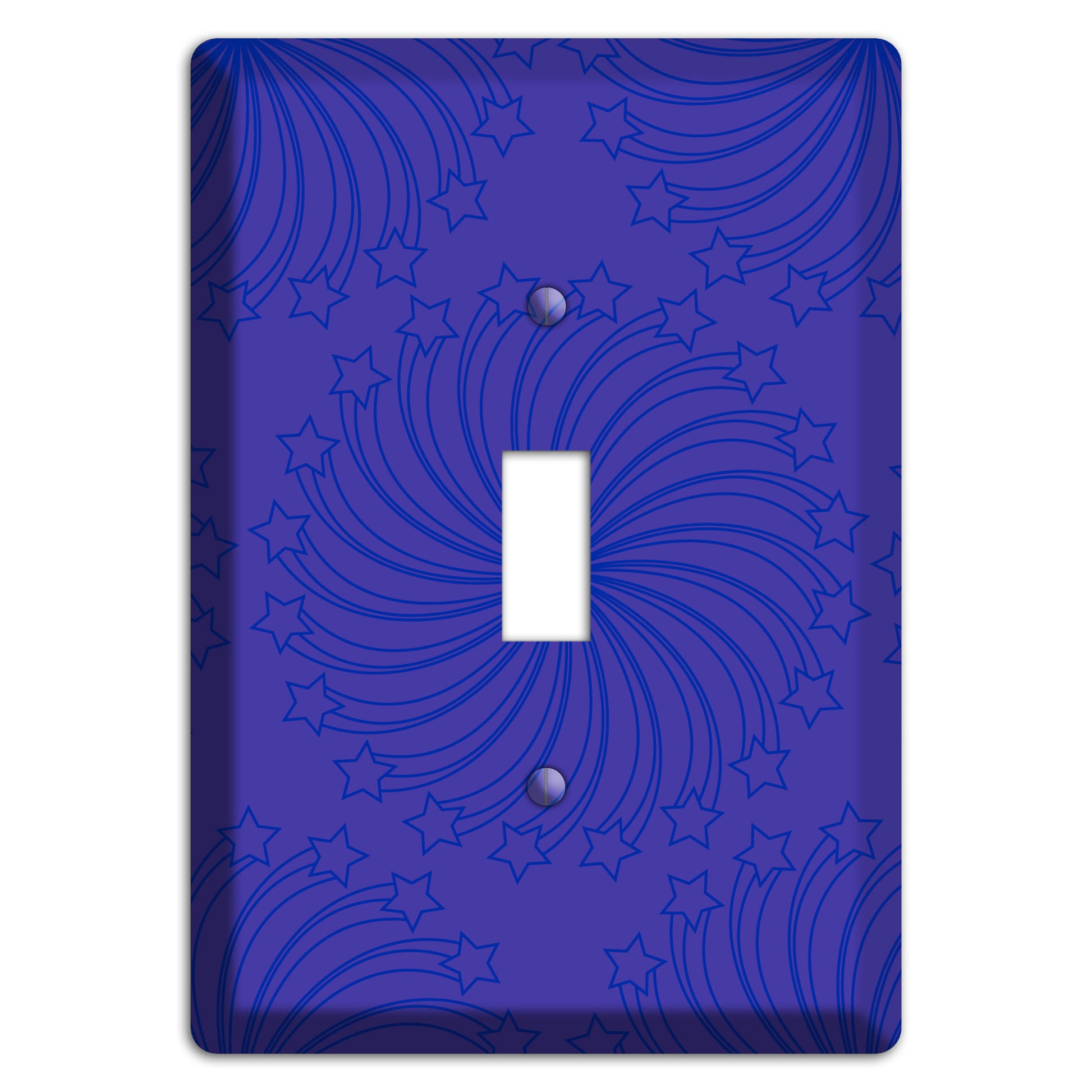 Multi Purple Star Swirl Cover Plates