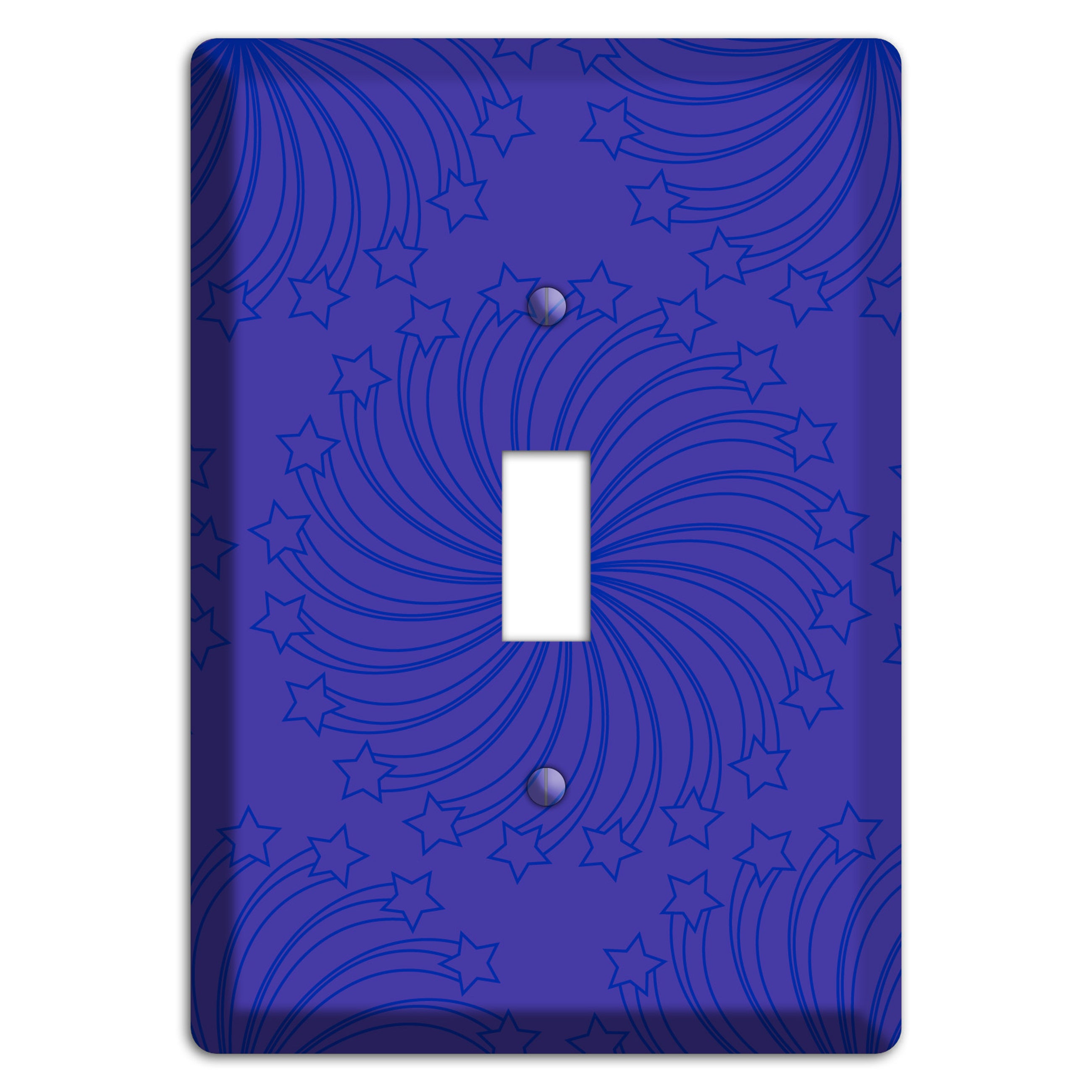 Multi Purple Star Swirl Cover Plates