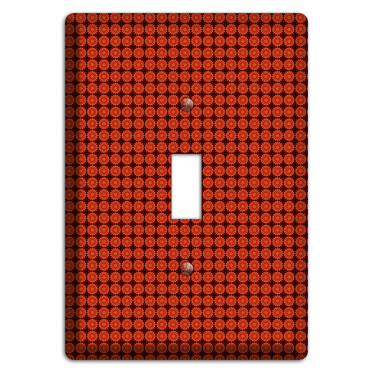 Maroon with Tiled Red Foulard Cover Plates