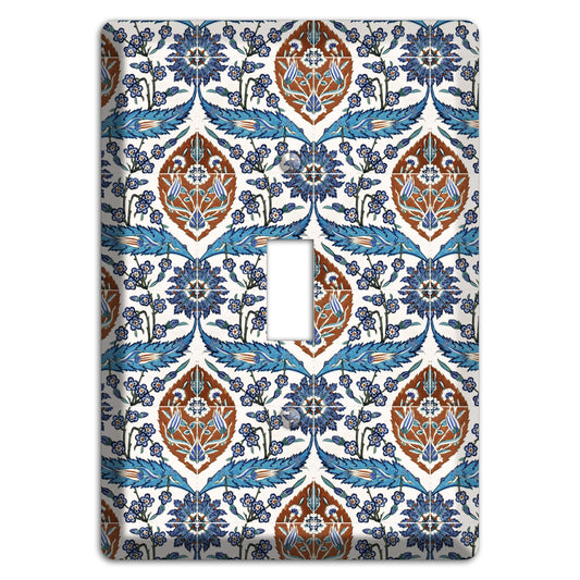Ornate Feather Tile Cover Plates