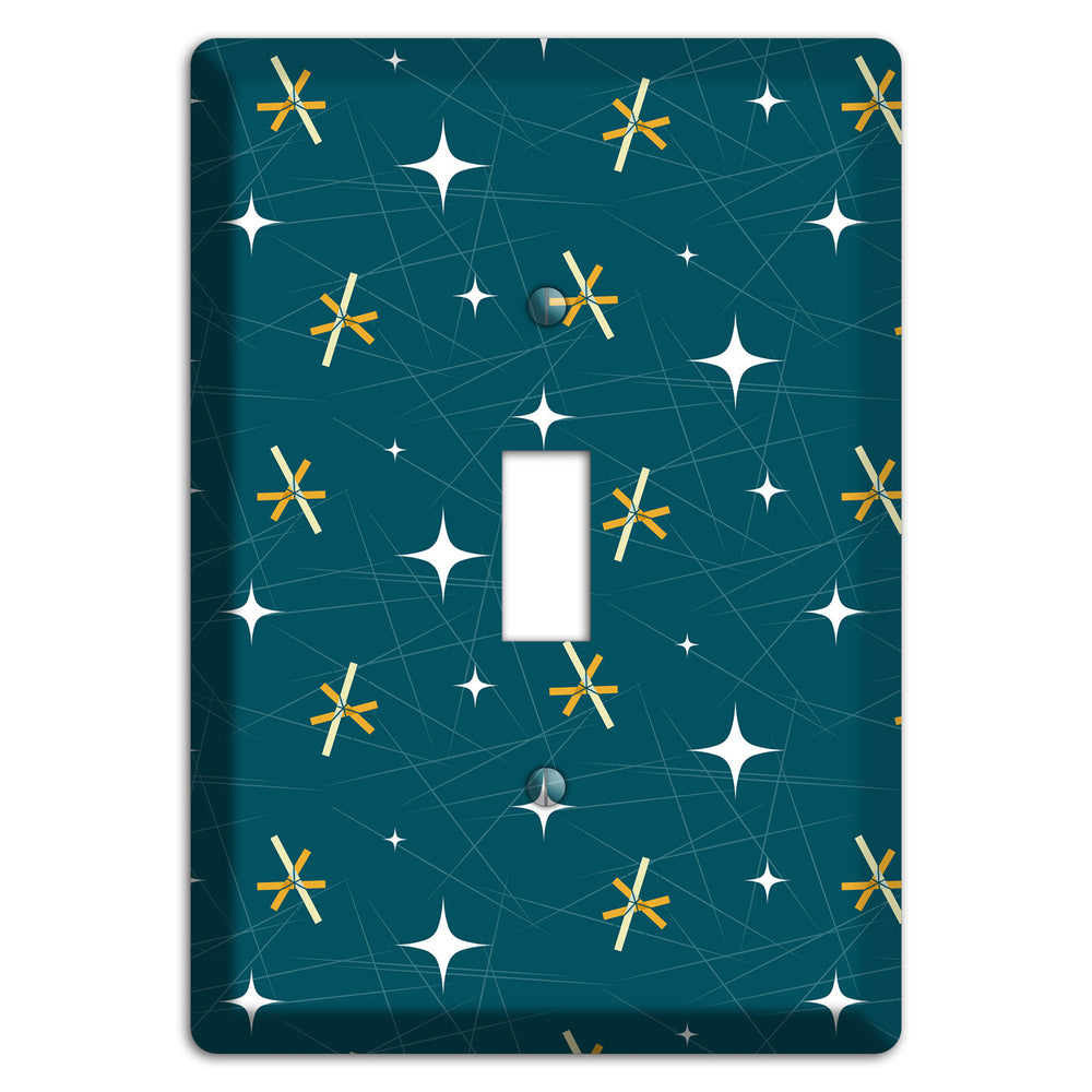 Navy Mid-Century Atomic Cover Plates