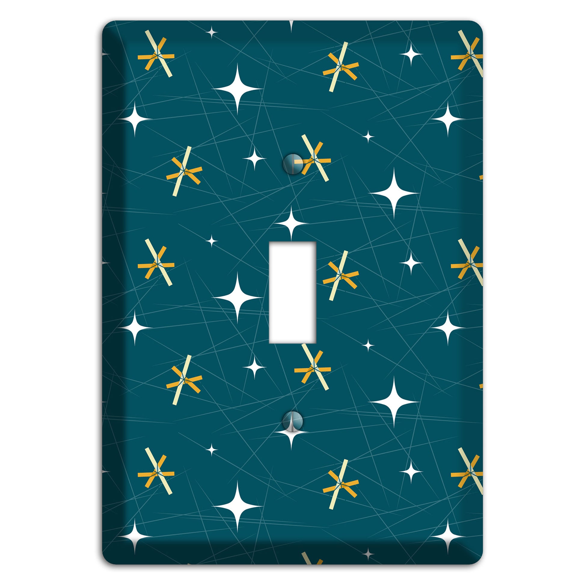 Navy Mid-Century Atomic Cover Plates