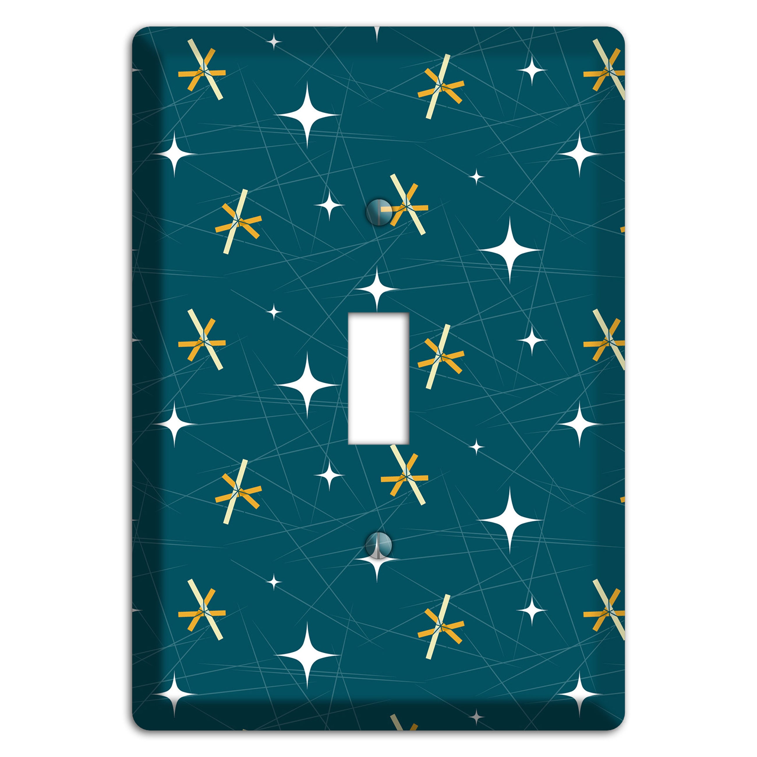 Navy Mid-Century Atomic Cover Plates