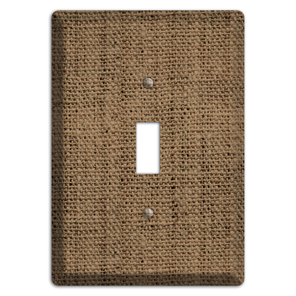 Shadow Burlap Cover Plates