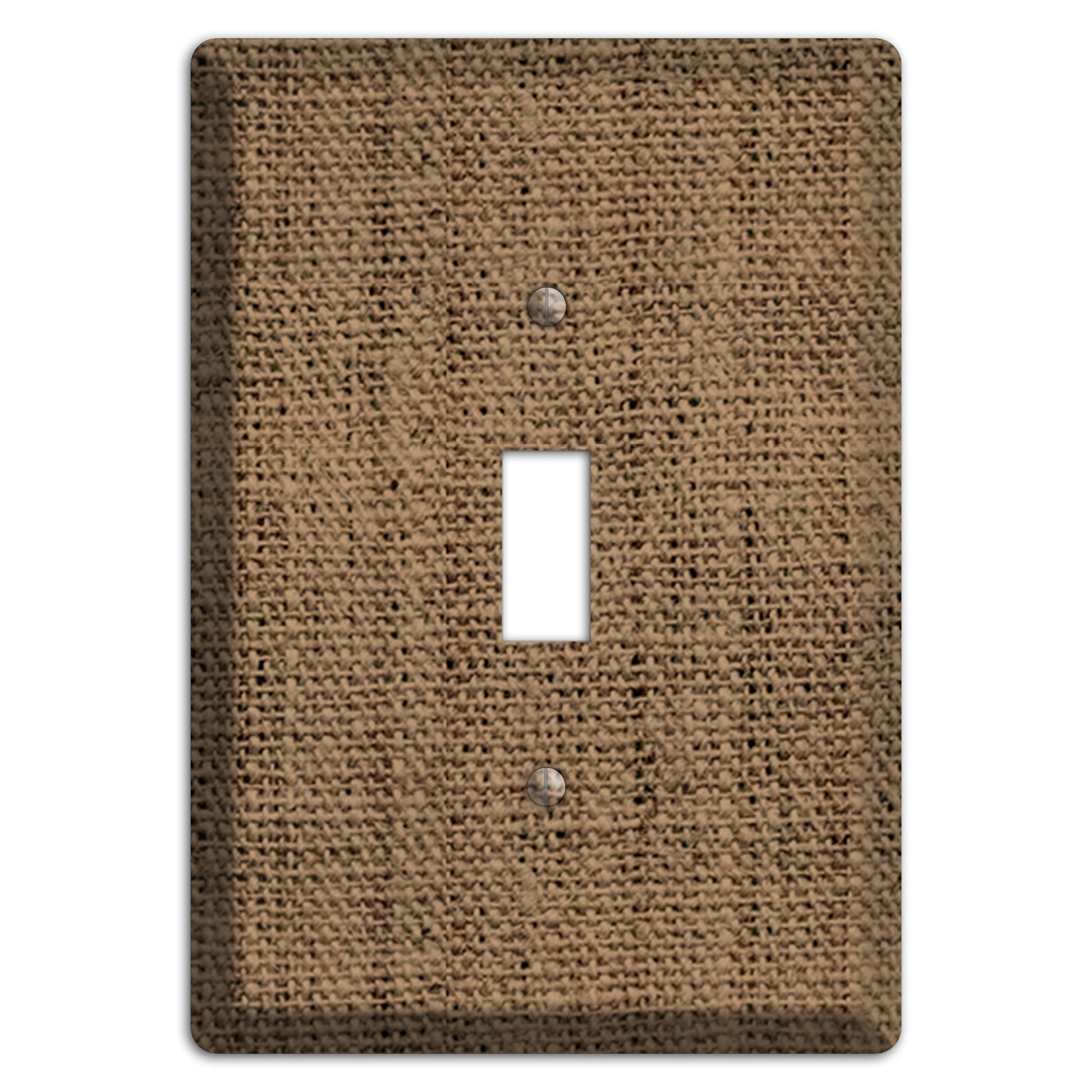 Shadow Burlap Cover Plates