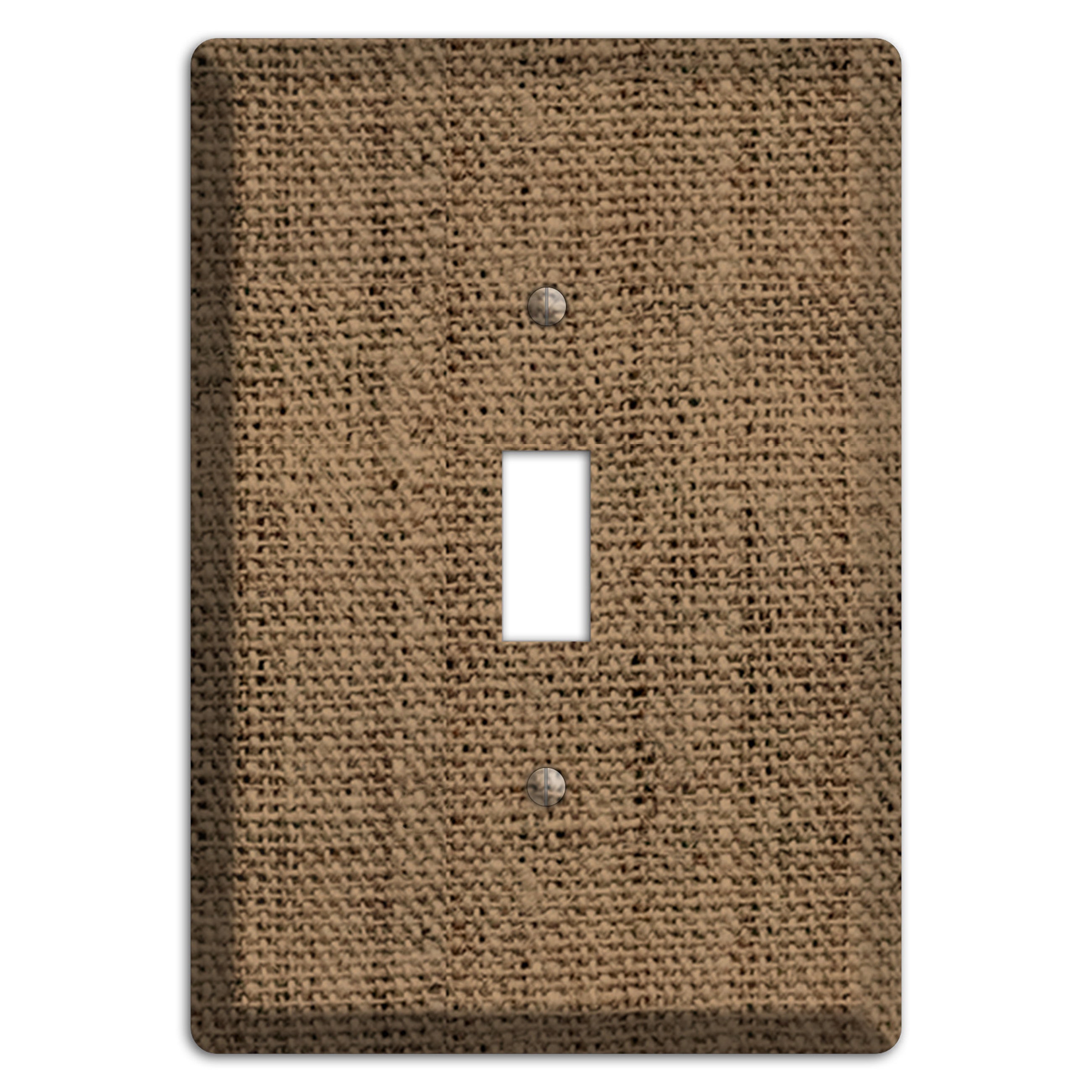 Shadow Burlap Cover Plates
