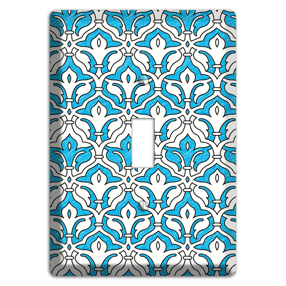 Blue Scallop Tapestry Cover Plates