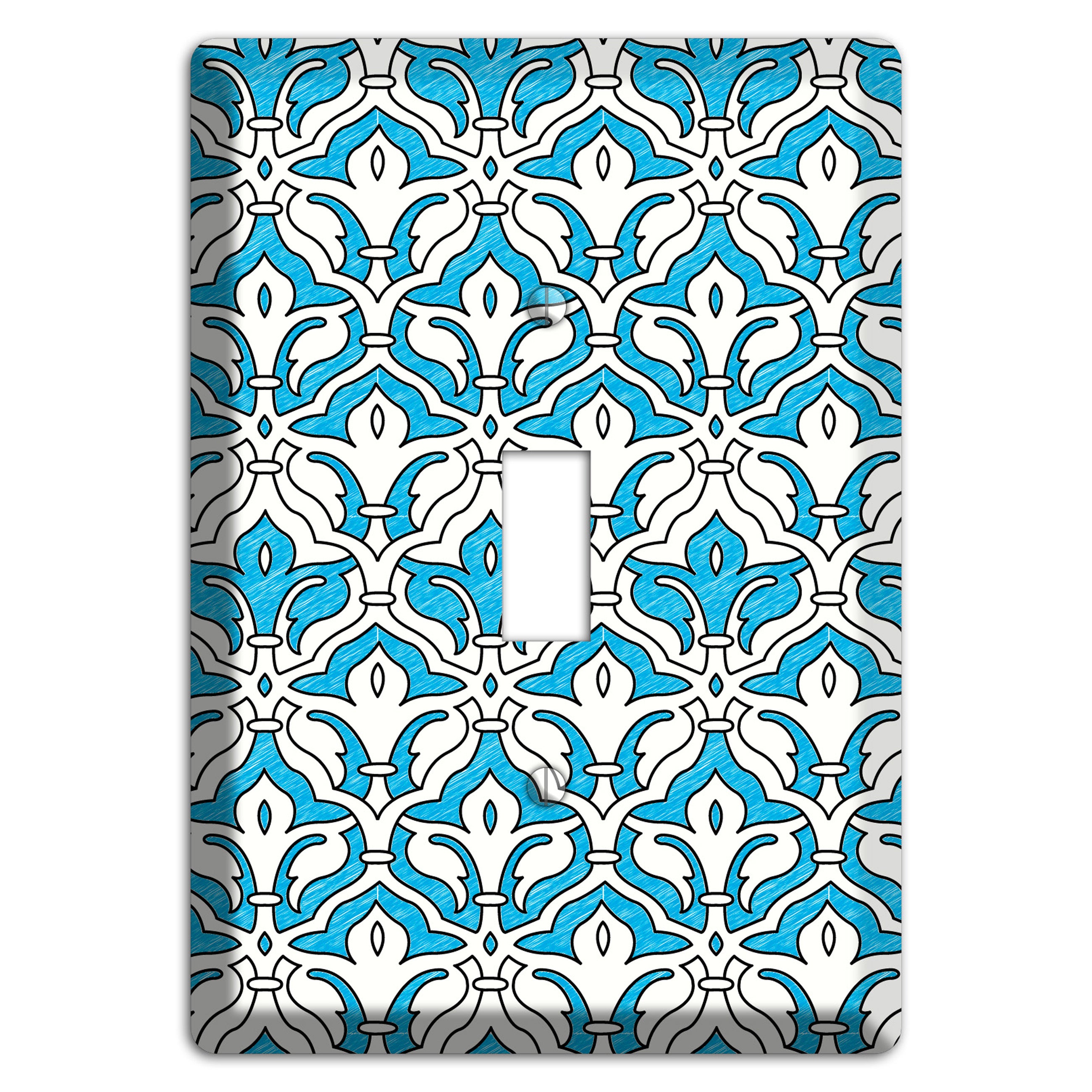 Blue Scallop Tapestry Cover Plates