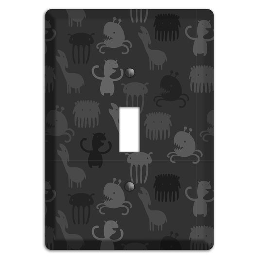 Silly Monsters Black and Grey Cover Plates