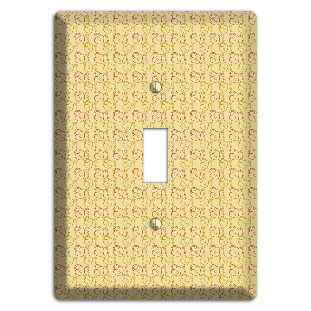 Heart Padlock with Key Cover Plates
