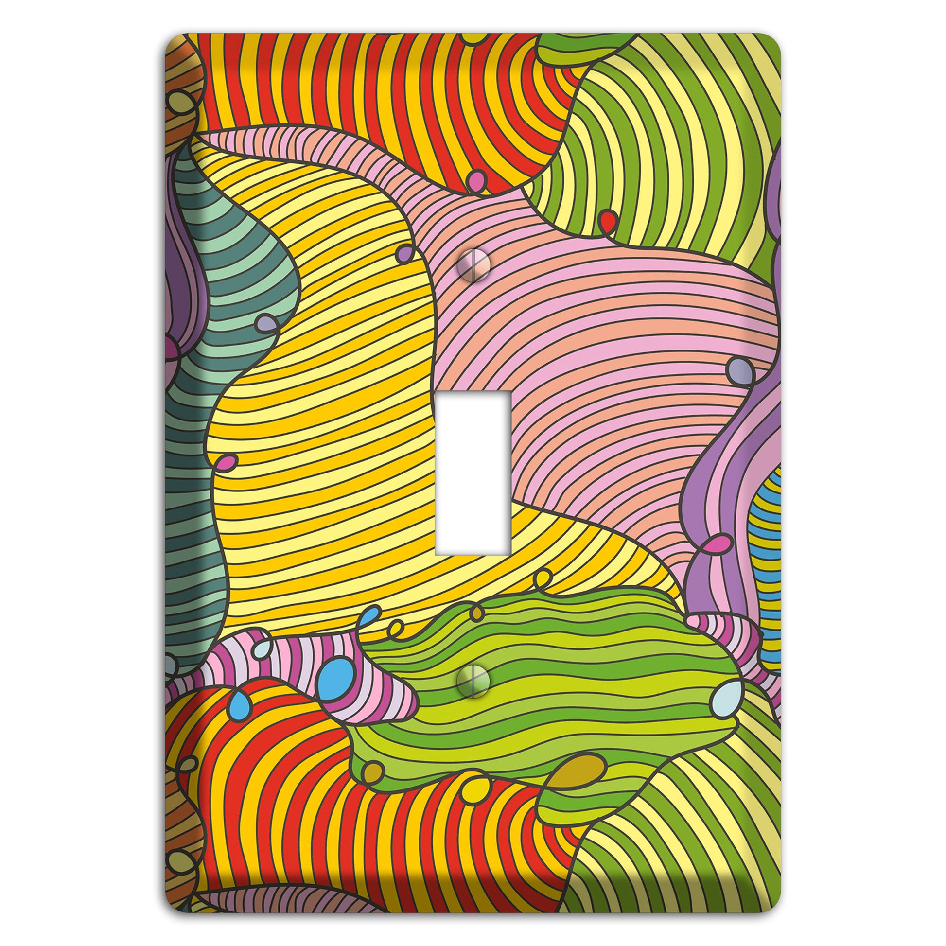 Retro Flourish 5 Cover Plates