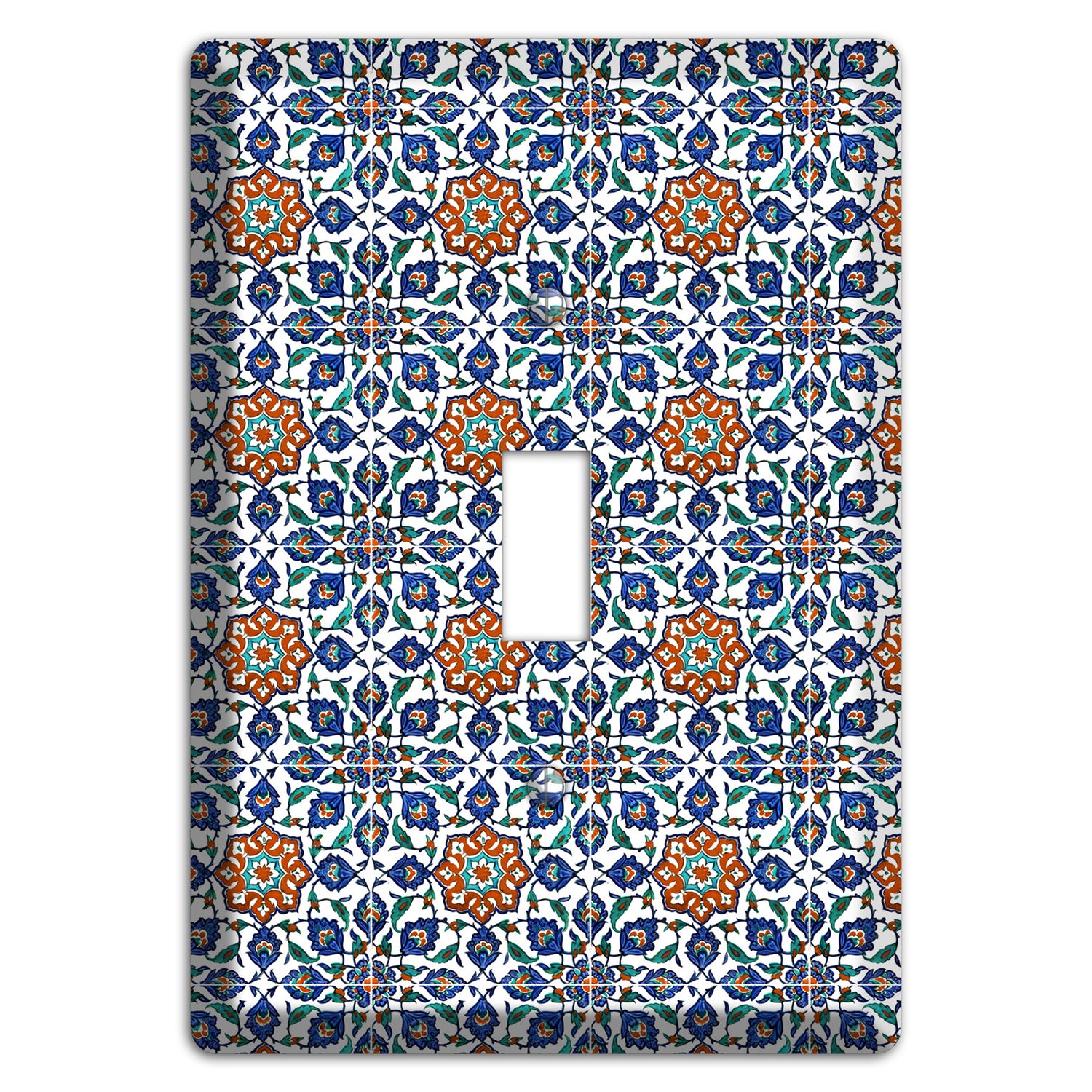 Ornate Floral Tile Cover Plates