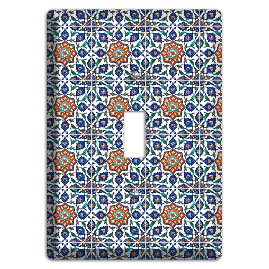 Ornate Floral Tile Cover Plates