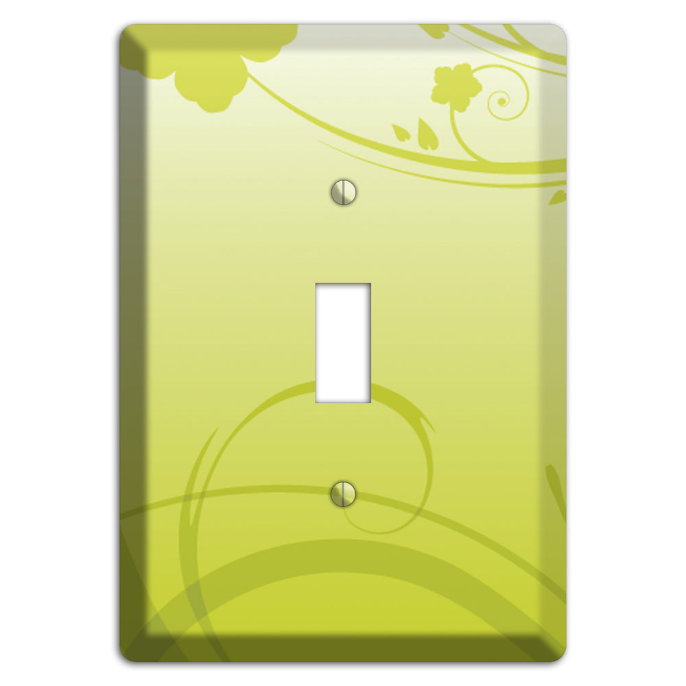 Green Swirls Cover Plates