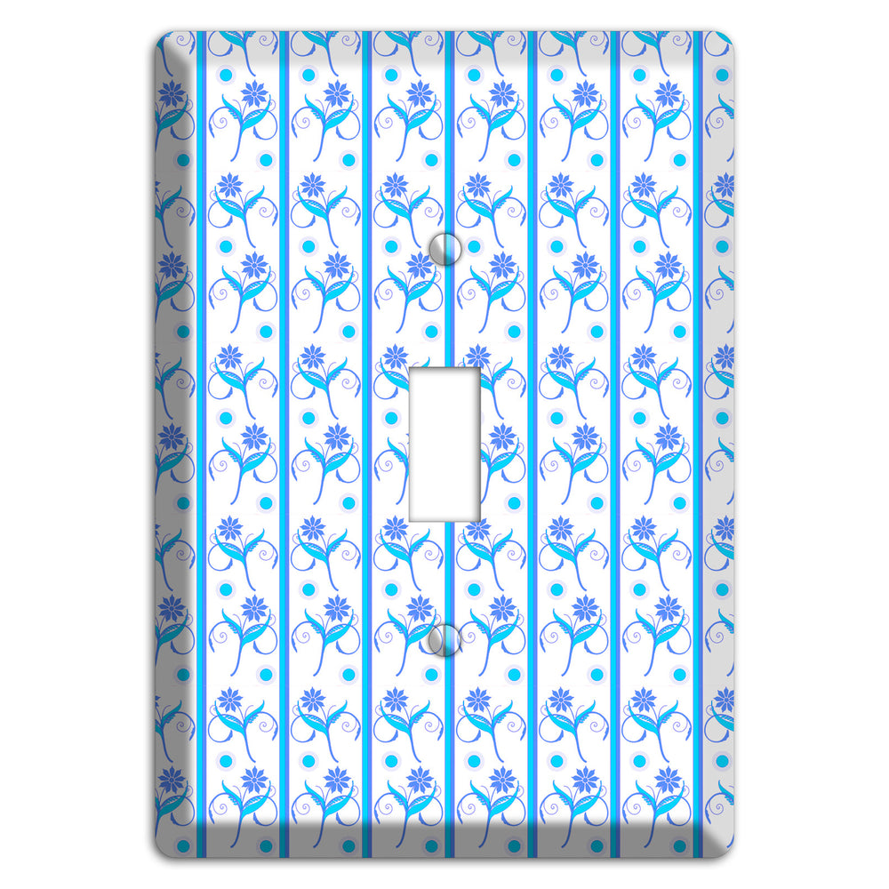 Blue Floral Pattern Cover Plates