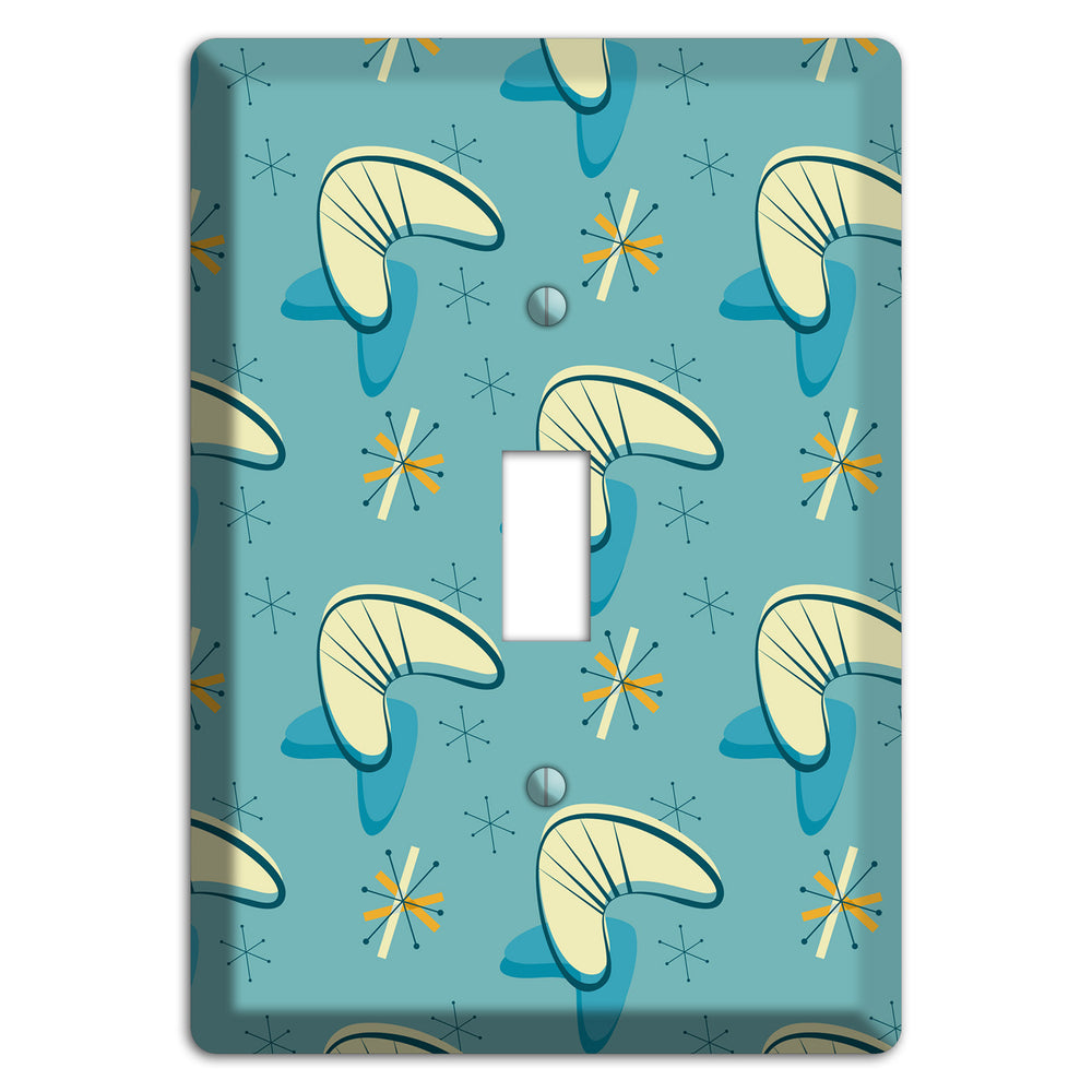 Yellow and Blue Boomerang Cover Plates