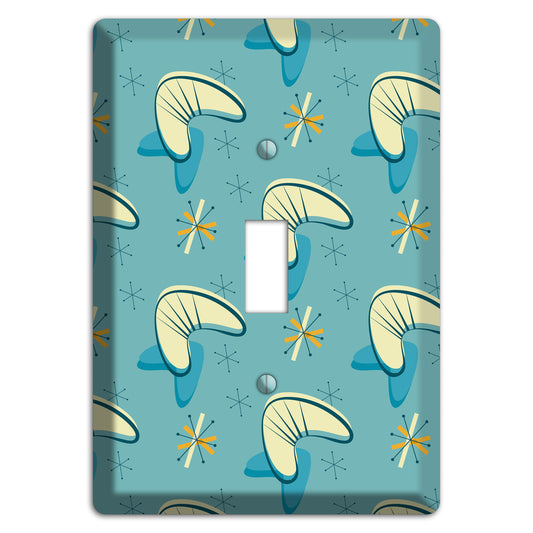 Yellow and Blue Boomerang Cover Plates