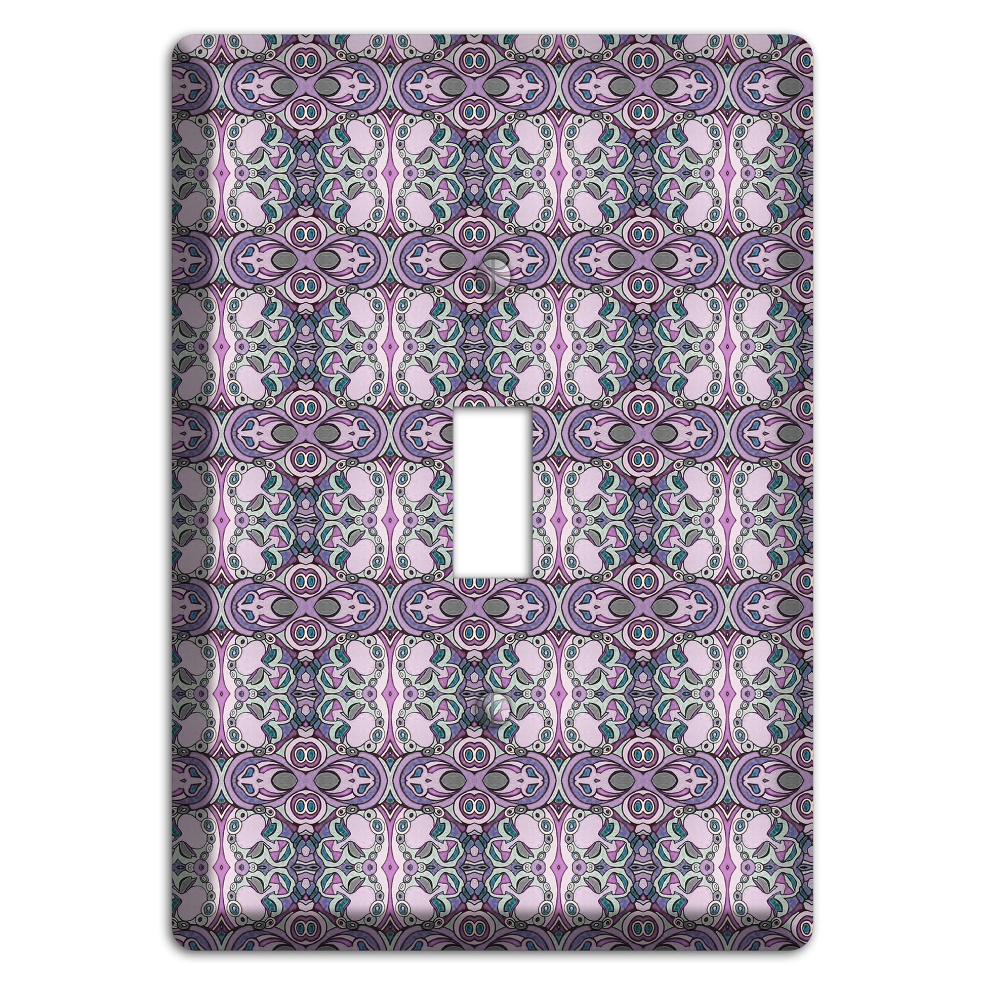 Pink Purple Sage Tapestry 2 Cover Plates