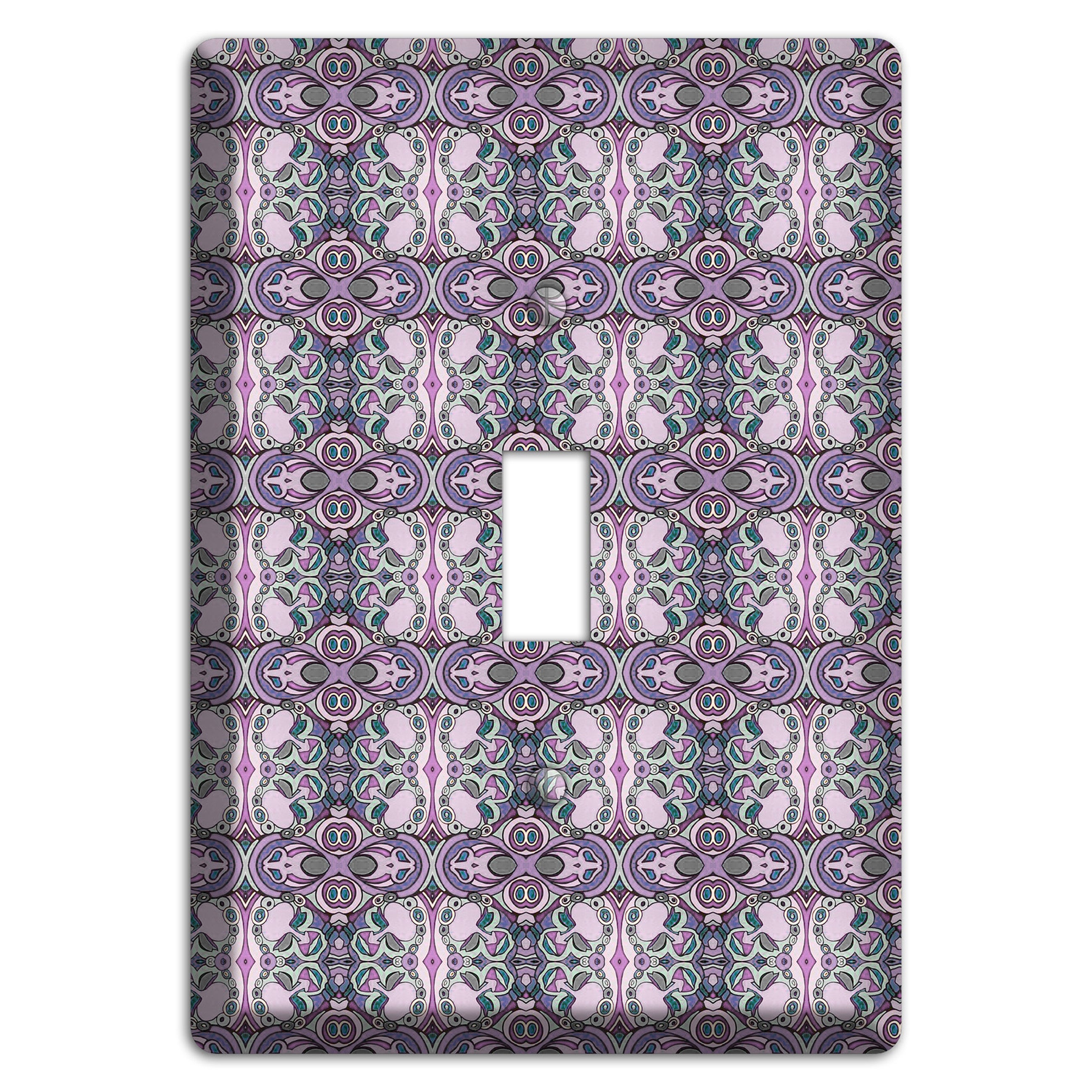 Pink Purple Sage Tapestry 2 Cover Plates